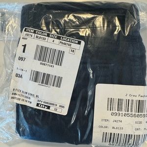NWT JCrew Crewcuts Toddler Boy Navy Blue Corduroy Pants! 4T